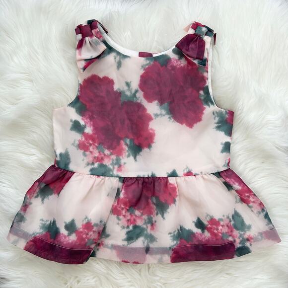 Janie and Jack Other - JANIE AND JACK Floral Peplum Top Girls Size 5 Christmas Holiday Easter Fancy